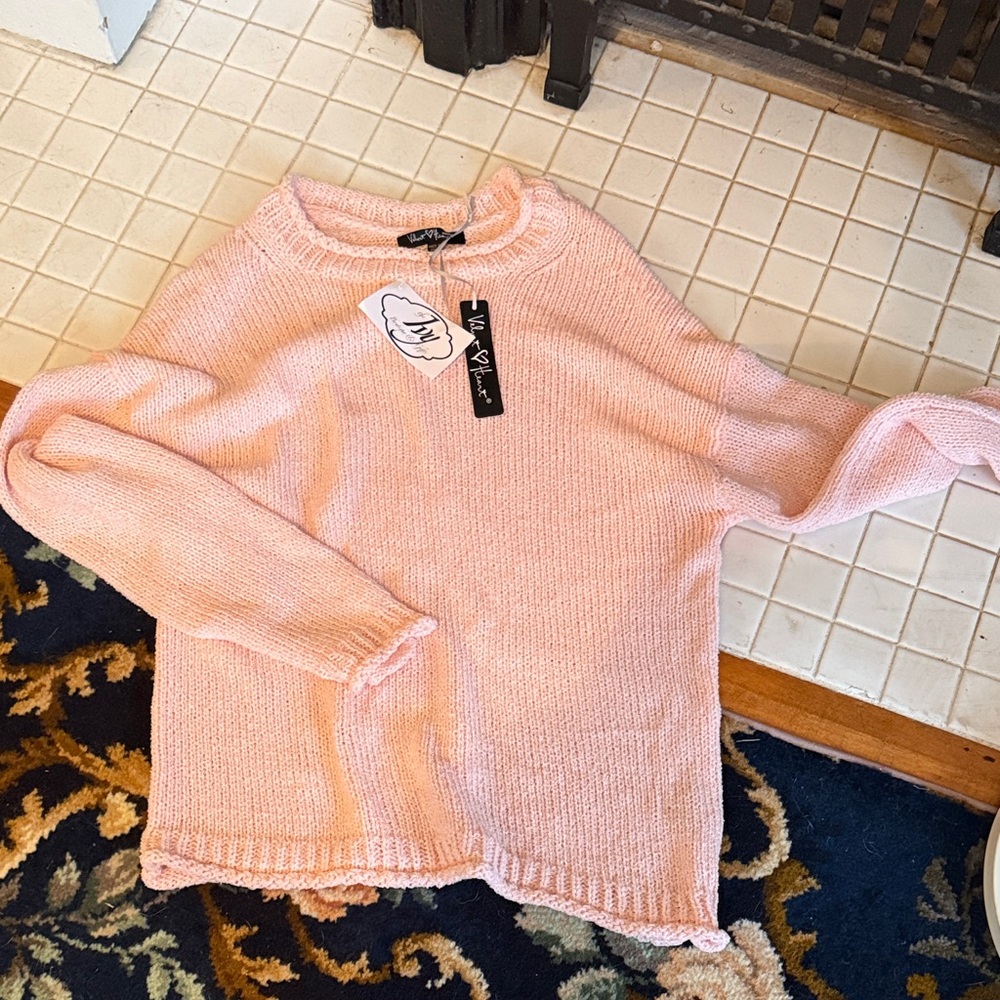 Velvet Heart Soft Pink Crew Neck Sweater